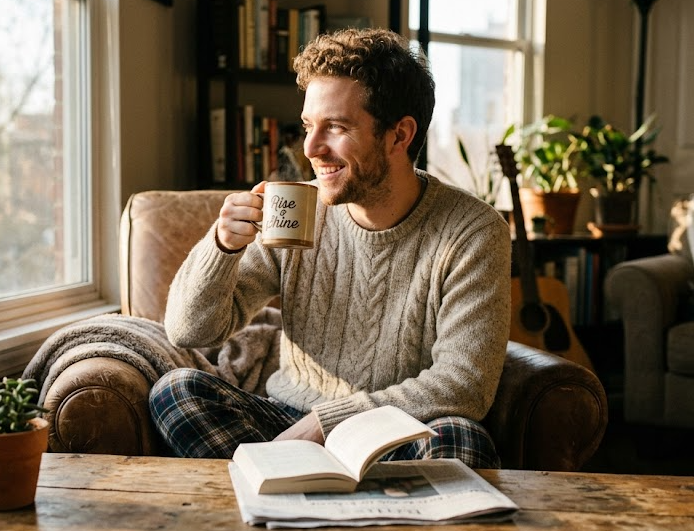 Ärztin misst Blutdruck bei einem Patienten in einer modernen Ordination in Wien